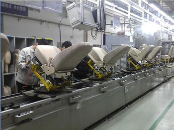 Car seat production line launched by Iranian Meshgin Shahr company