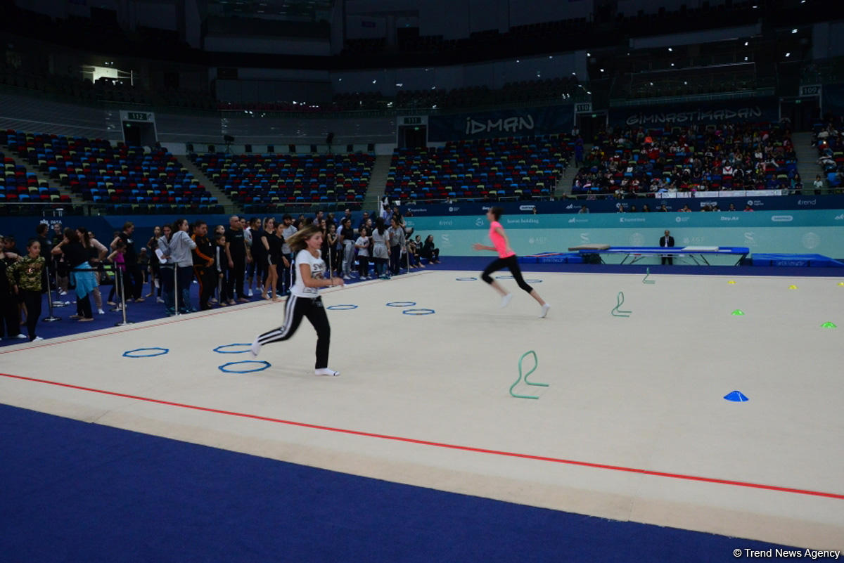 Milli Gimnastika Arenasında Azərbaycan Gimnastika Federasiyasının Birinci estafet yarışları keçirilir (FOTO/VİDEO)