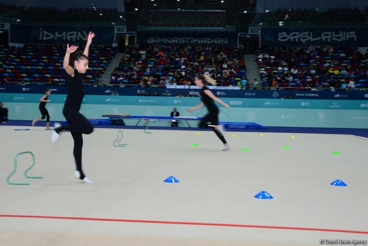 Milli Gimnastika Arenasında Azərbaycan Gimnastika Federasiyasının Birinci estafet yarışları keçirilir (FOTO/VİDEO)