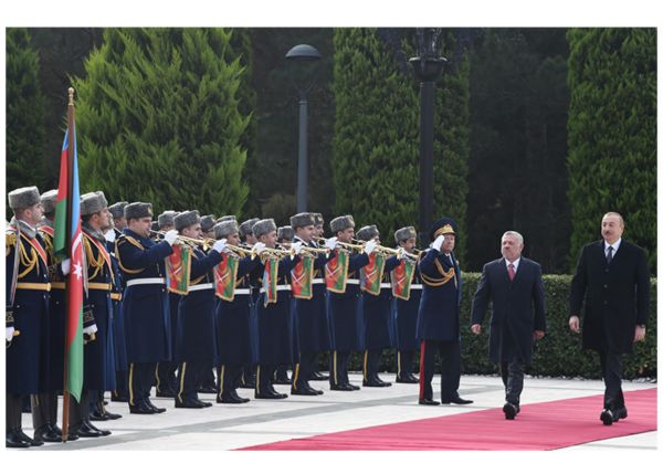Official welcoming ceremony held for King Abdullah II of Jordan in Azerbaijan (PHOTO)