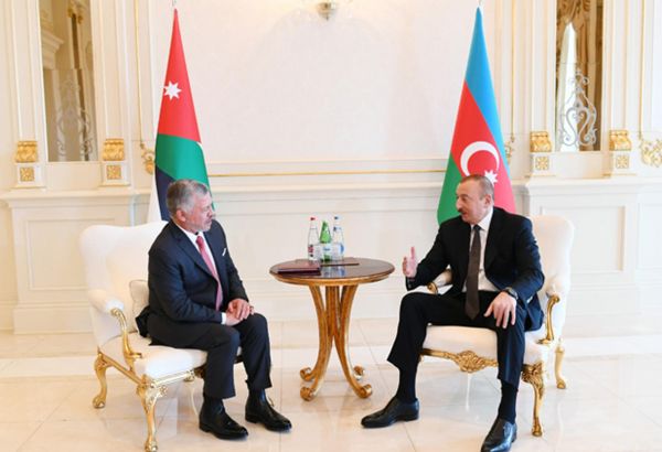 President of Azerbaijan, King of Jordan hold one-on-one meeting (PHOTO)