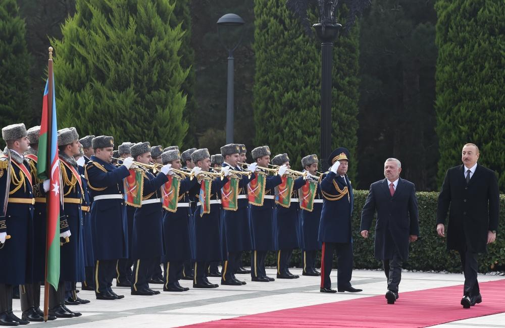 Official welcoming ceremony held for King Abdullah II of Jordan in Azerbaijan (PHOTO)