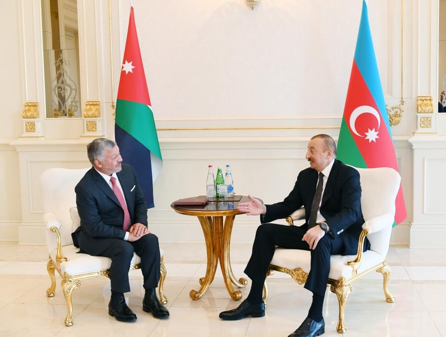 Состоялась встреча Президента Ильхама Алиева и Короля Иордании Абдаллы ll один на один (ФОТО)