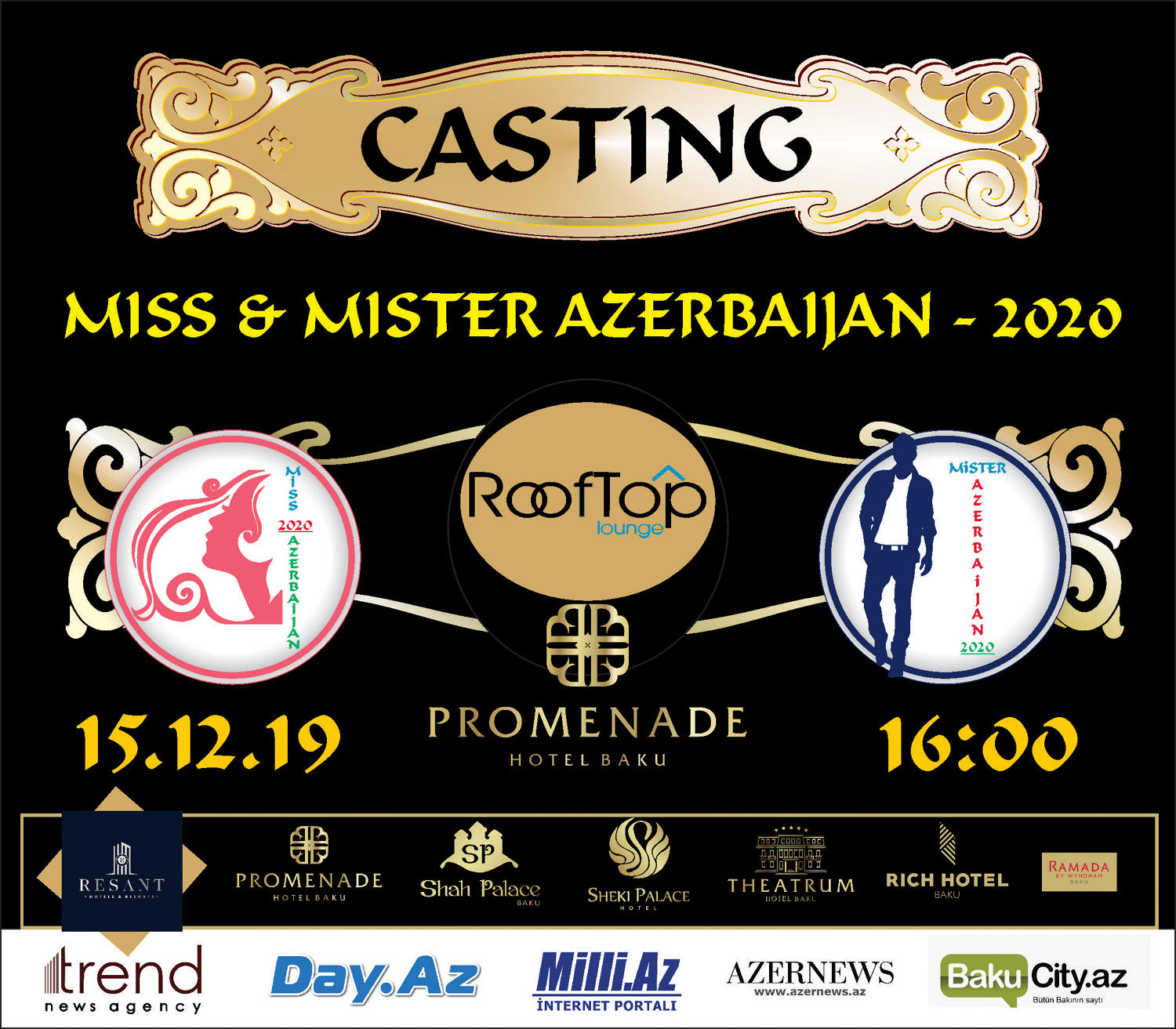 В Баку проходит отбор на конкурс красоты Miss & Mister Azerbaijan 2020 (ФОТО)