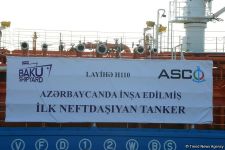 “Laçın” tankeri Xəzərdən kənar hövzələrə yükləri daşıyacaq (FOTO)