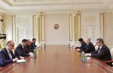 Президент Ильхам Алиев принял председателя Великого национального собрания Турции (ФОТО)