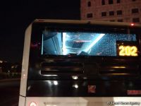 Bakıda sərnişin avtobusları toqquşub (FOTO)