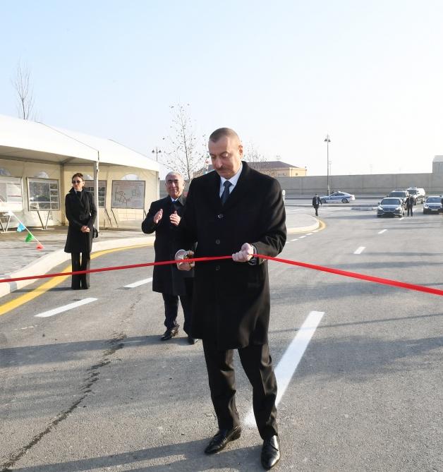 President Ilham Aliyev attended opening of Central Boulevard Street in Baku White City (PHOTO)
