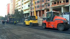 В одном из окрестных городов столицы Азербайджана обновляется дорожная инфраструктура (ФОТО)