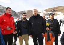 President Ilham Aliyev, First Lady Mehriban Aliyeva view work done at Shahdag Tourism Center (PHOTO/VIDEO) (UPDATE)