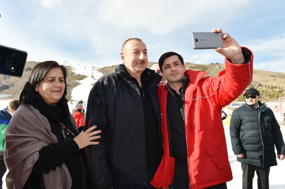 President Ilham Aliyev, First Lady Mehriban Aliyeva view work done at Shahdag Tourism Center (PHOTO/VIDEO) (UPDATE)