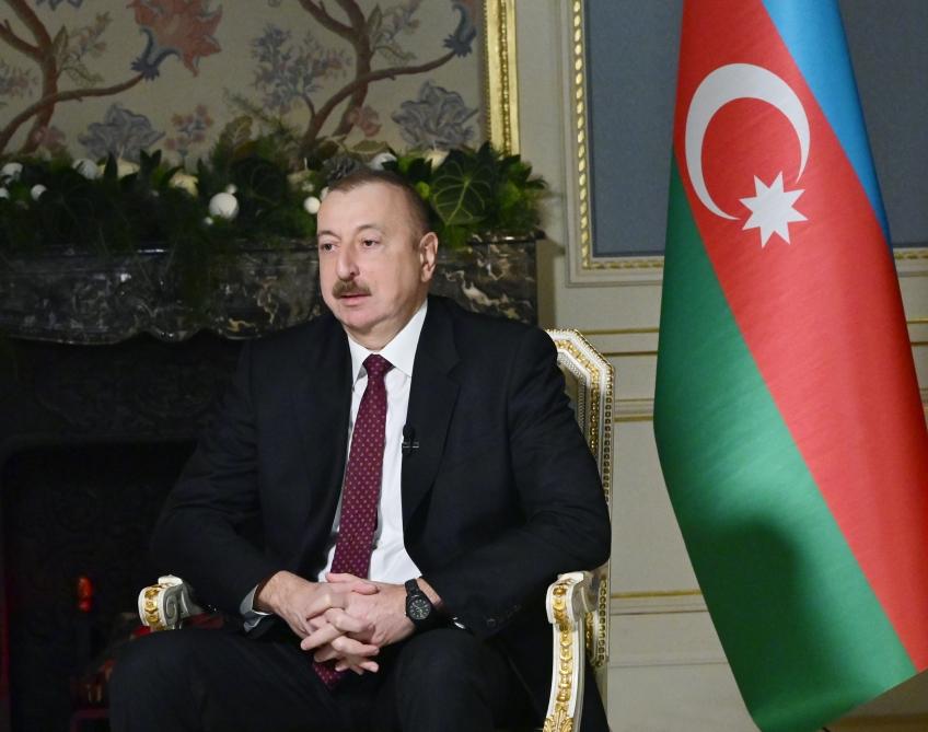 Президент Азербайджана Ильхам Алиев дал интервью телеканалу «Россия-24» (ФОТО/ВИДЕО)