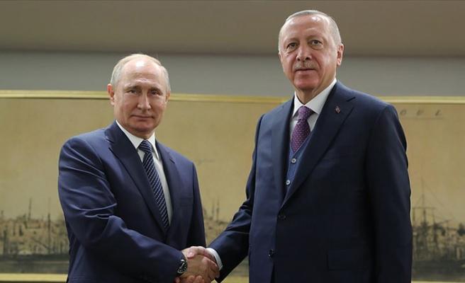 Владимир Путин и Реджеп Тайип Эрдоган  обсудили трехстороннюю встречу 11 января
