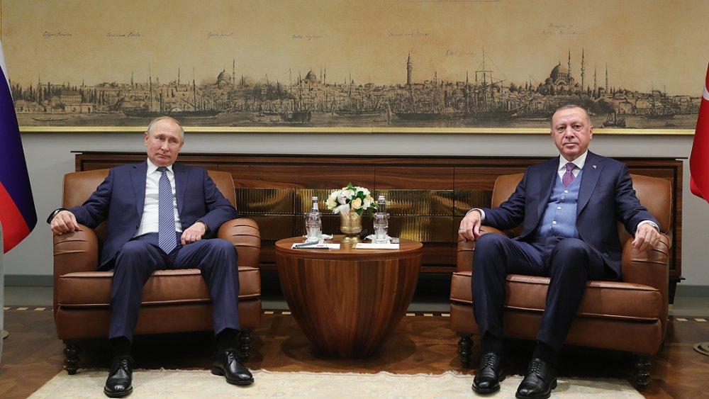 İstanbulda Ərdoğanla Putinin görüşü olub (FOTO)