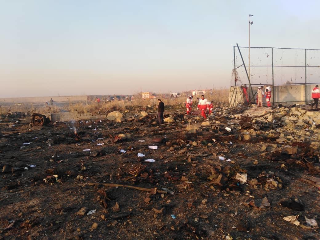 Iran's ministry: Engine of crashed Ukrainian plane caught fire