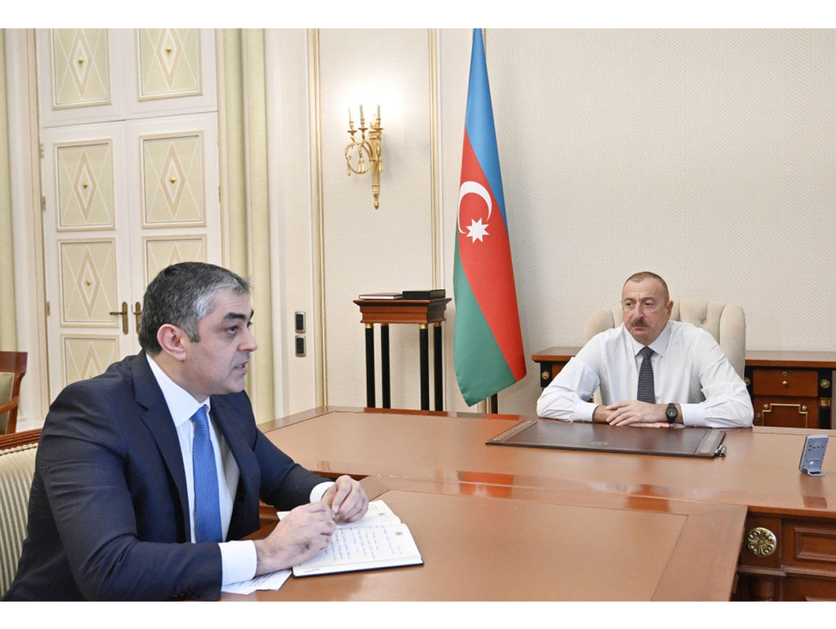 Президент Ильхам Алиев принял министра транспорта, связи и высоких технологий (ФОТО/ВИДЕО)
