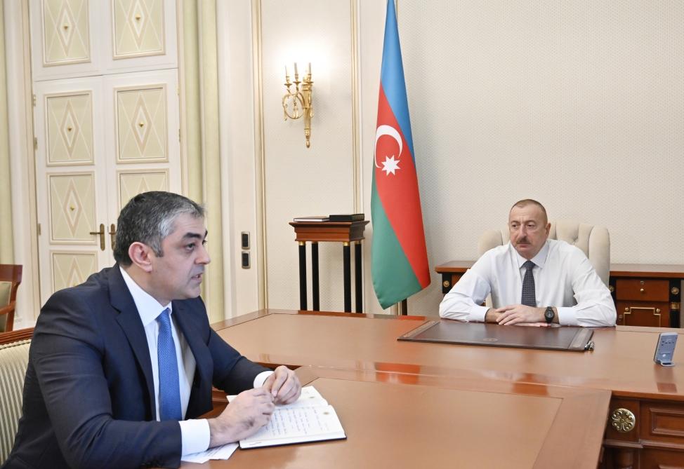 President Ilham Aliyev receives Minister of Transport, Communications and High Technologies (PHOTO)