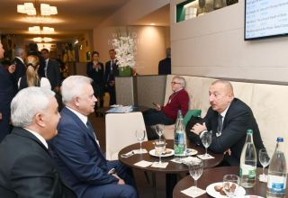 President Ilham Aliyev met with LUKOIL president in Davos (PHOTO)