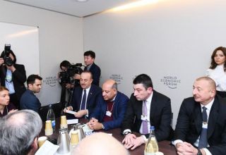 President Ilham Aliyev attends session as part of World Economic Forum