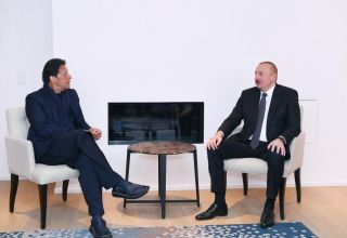 President Ilham Aliyev meets Pakistani PM in Davos