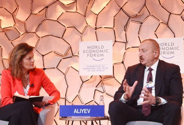 President Ilham Aliyev in Davos reminds about Baku’s foreign policy priorities to world