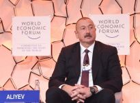 Azerbaijani president attends panel discussion on “Strategic Outlook: Eurasia” held as part of WEF (PHOTO)