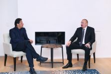 Президент Ильхам Алиев встретился в Давосе с премьер-министром Пакистана (ФОТО)