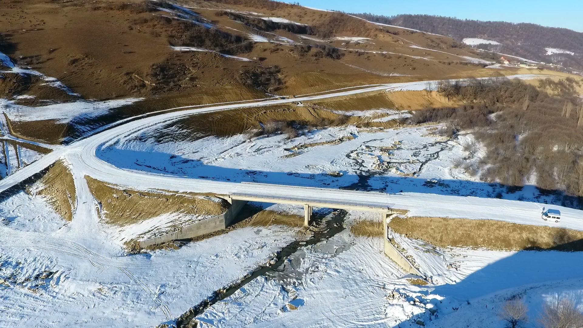 Завершено строительство участка новой автодороги Губа -Хыналыг (ФОТО)