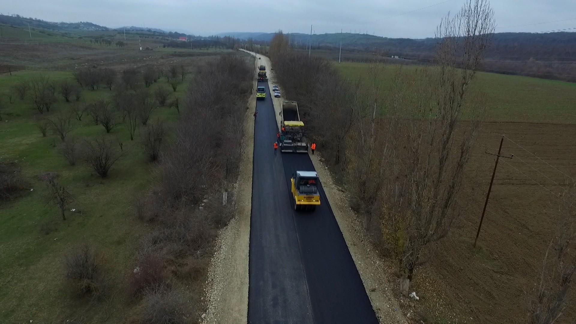 Завершено строительство участка новой автодороги Губа -Хыналыг (ФОТО)