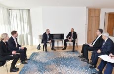 Azerbaijani president meets with Chief Executive Officer of Equinor in Davos (PHOTO) - Gallery Thumbnail