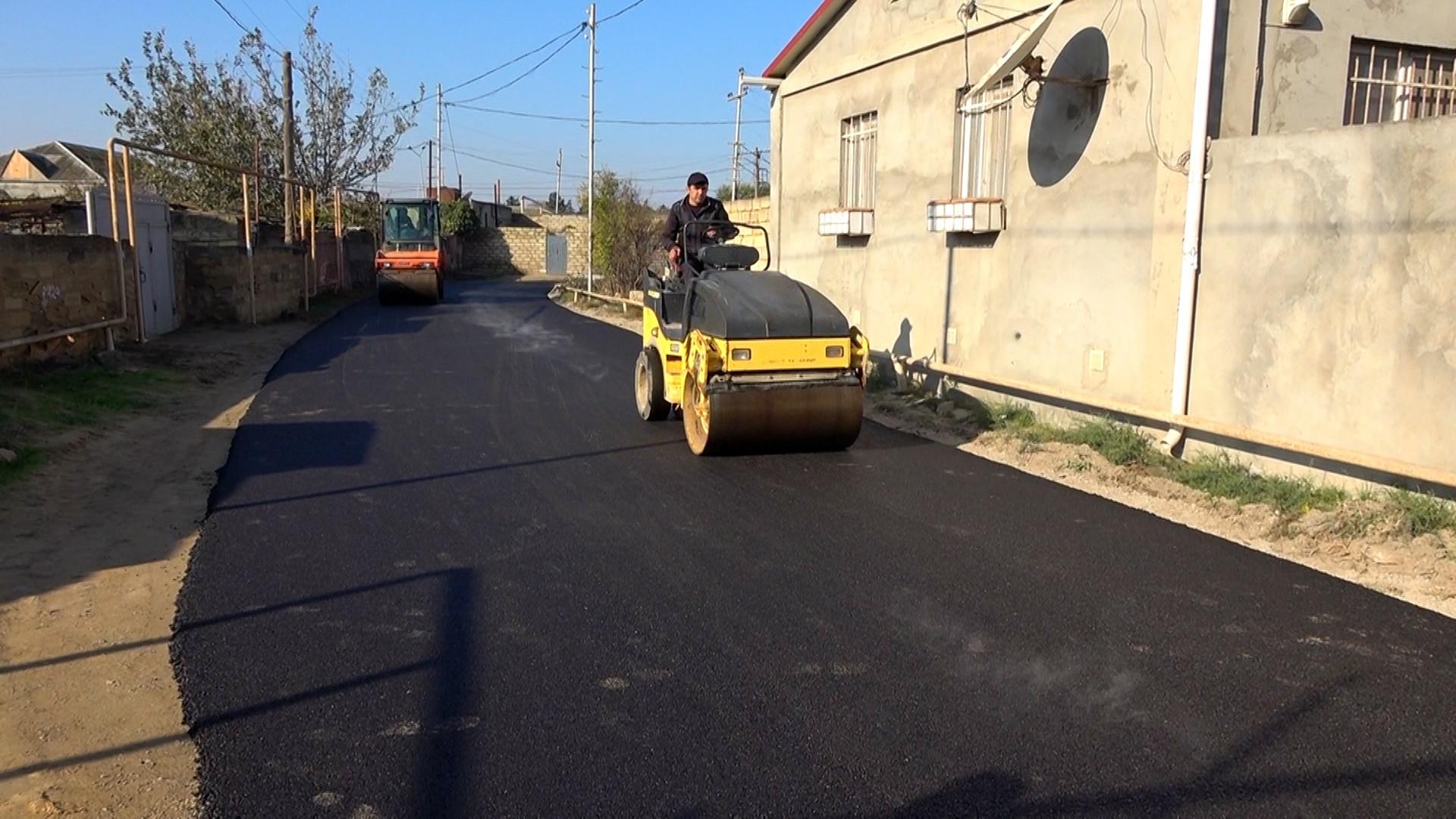 Госагентство автодорог огласило результаты ремонтных работ в одном из поселков Баку (ФОТО)