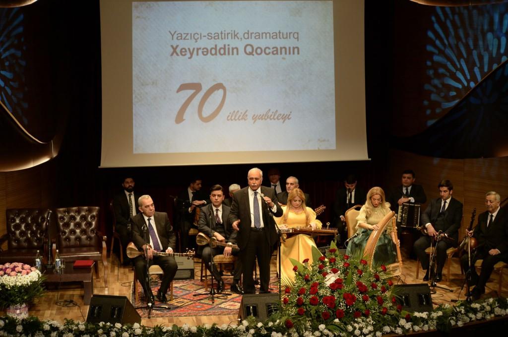 Tanınmış nasir və publisist Xeyrəddin Qocanın 70 illiyi qeyd edilib (FOTO)