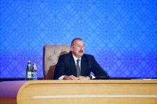 President Aliyev attends conference on results of first year implementation of State Program on socio-economic development of regions in 2019-2023 (PHOTO)