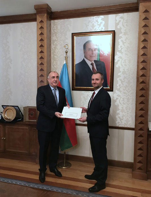 Эльмар Мамедъяров встретился с новым послом Польши (ФОТО)