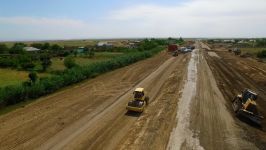 Реконструкция автодороги Бахрамтепе-Билясувар завершится в текущем году (ФОТО)