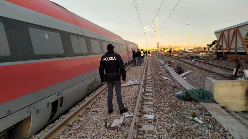 High speed train derails near Milan in Italy, two dead