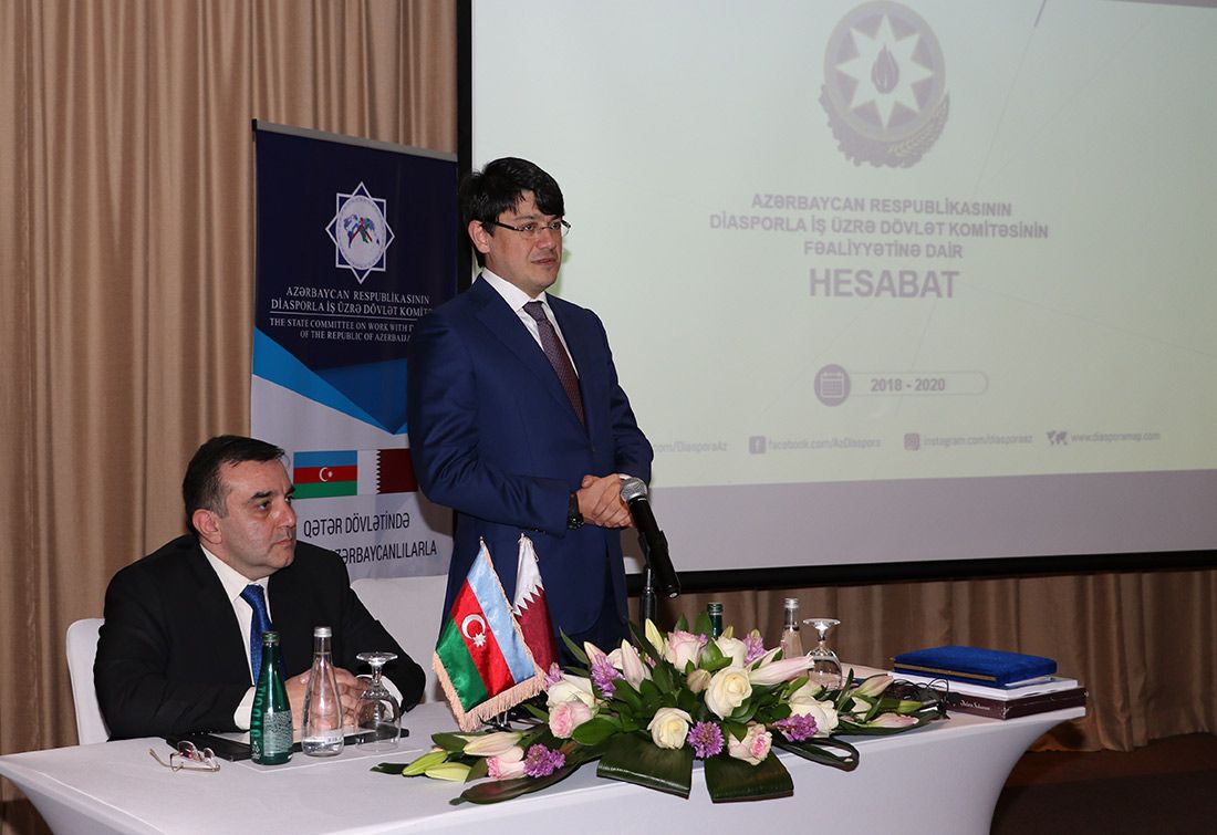 В Дохе прошла встреча делегации Госкомитета Азербайджана с представителями диаспоры (ФОТО)