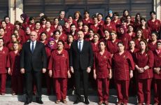 President Ilham Aliyev attends opening of Kurdamir branch of “Azerkhalcha” OJSC (PHOTO)