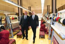 President Ilham Aliyev attends opening of Kurdamir branch of “Azerkhalcha” OJSC (PHOTO)