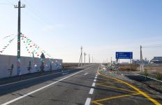 President Ilham Aliyev attends opening of newly renovated Pirili-Muradkhan-Sor-Sor highway(PHOTO)