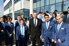 Президент Ильхам Алиев принял участие в церемонии открытия центра ASAN xidmət в Кюрдамире (ФОТО) (версия 2)