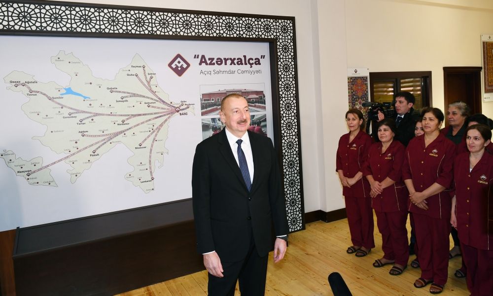 Prezident İlham Əliyev: Azərbaycan xalçalarına dünyada çox böyük tələbat var