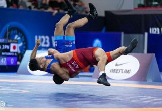 Azerbaijani wrestler becomes three-time European champion