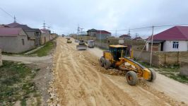 Агентство о реконструкции дорожной инфраструктуры в Абшеронском районе (ФОТО)