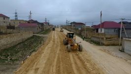 Агентство о реконструкции дорожной инфраструктуры в Абшеронском районе (ФОТО)
