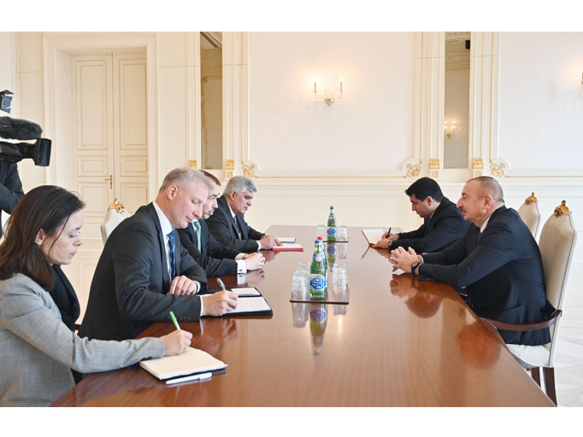 Президент Ильхам Алиев принял делегацию во главе со специальным представителем Европейского союза (ФОТО) (версия 2)