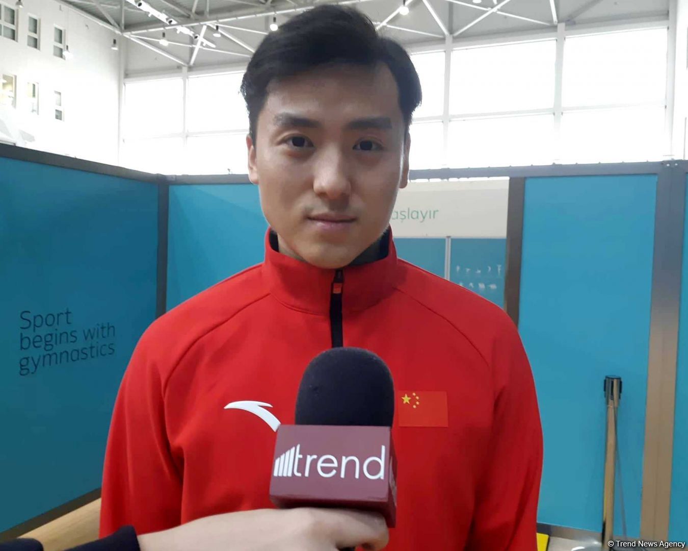 Chinese gymnast likes to perform at Baku’s National Gymnastics Arena