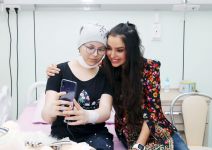 Vice-President of Heydar Aliyev Foundation Leyla Aliyeva meets with children suffering from oncological diseases (PHOTO)