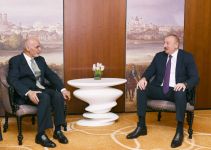 Президент Ильхам Алиев встретился в Мюнхене с Президентом Афганистана (ФОТО) (Версия 2)