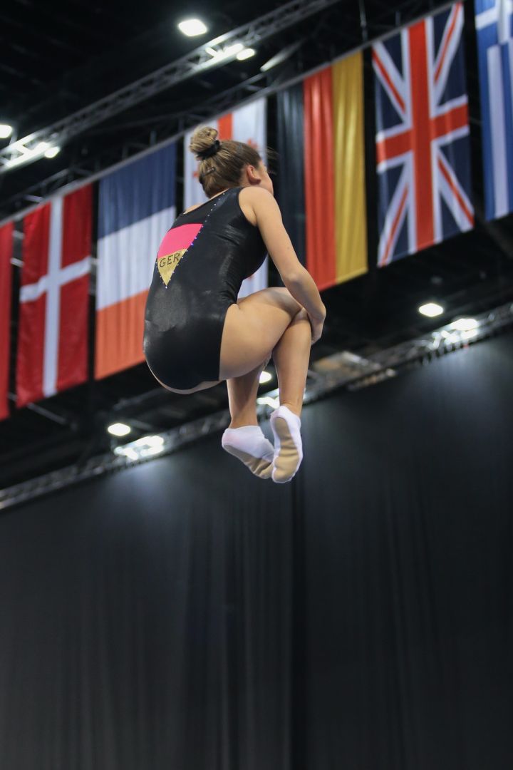 Podium training of gymnasts underway on eve of World Cup in Trampoline and Tumbling in Baku (PHOTO)